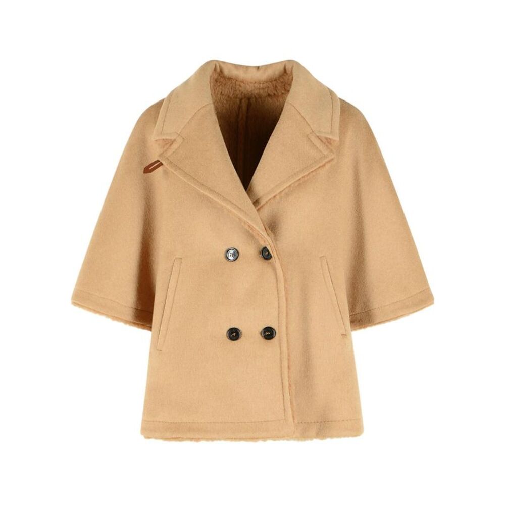 Max Mara 'Memo' Reversible Camel And Teddy Hood Women